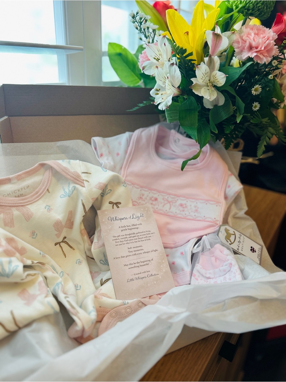 Baby Girl Gift Set 0-3M 3-6M Pink Floral Layette NWOT - Picture 6 of 8